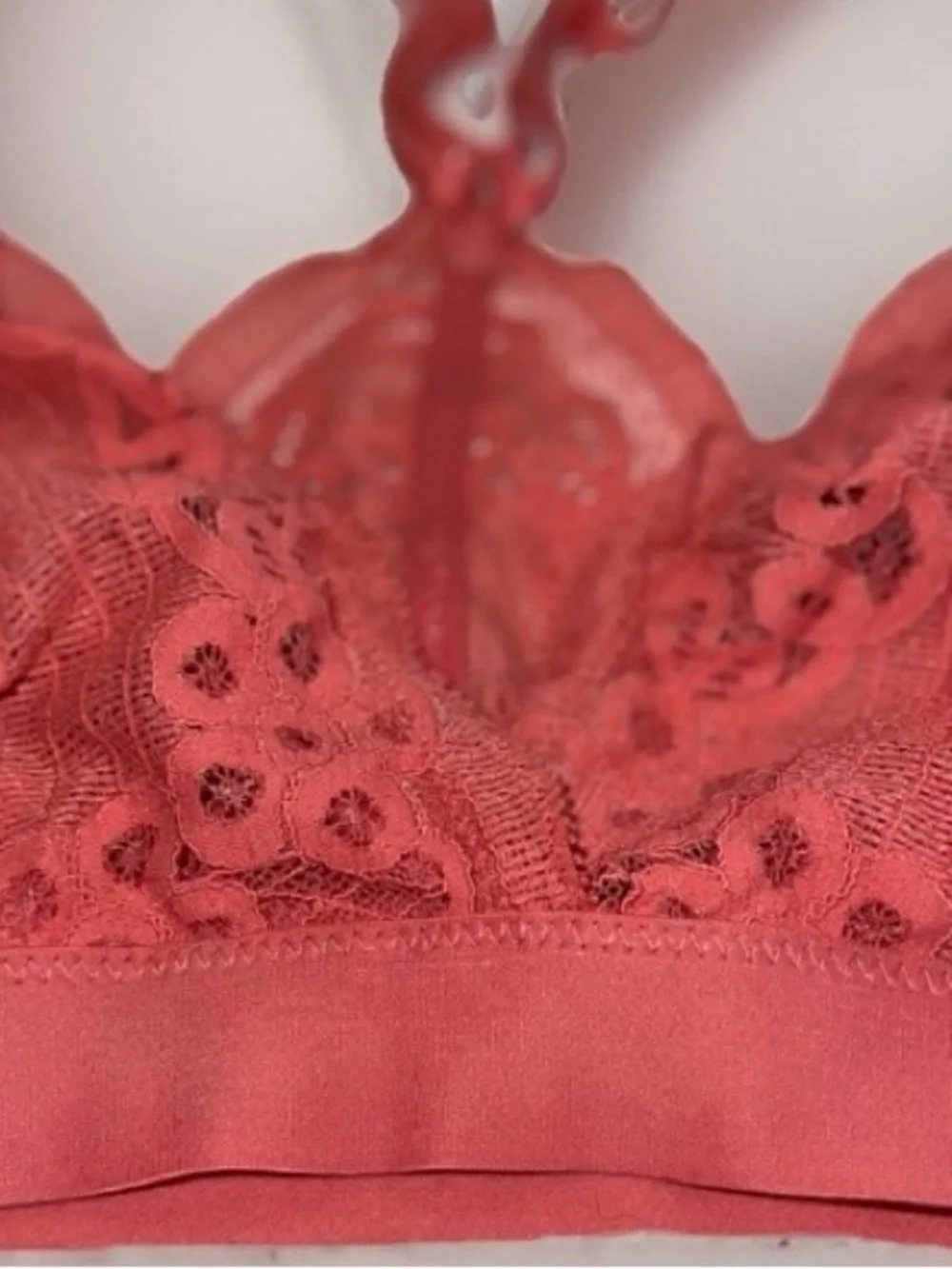 aerie Lace Bralette in Coral - Picture 4 of 7